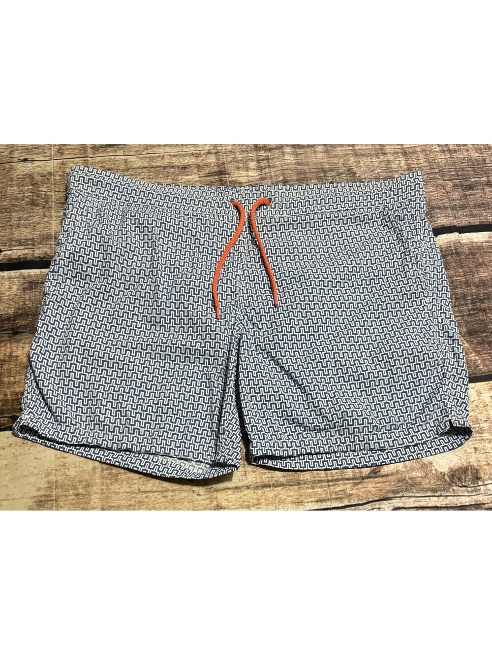 J Crew Swimwear Shorts Mens Small Geometric Stretch Trunks